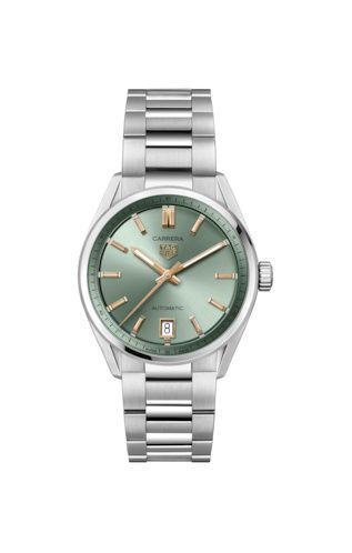 TAG Heuer Carrera Date 36 Stainless Steel / Green